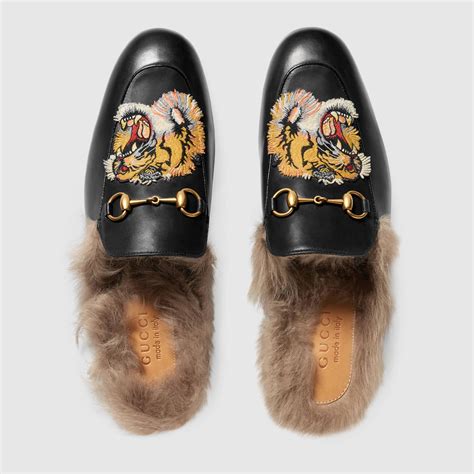 gucci tiger slippers mens|designer gucci slippers for men.